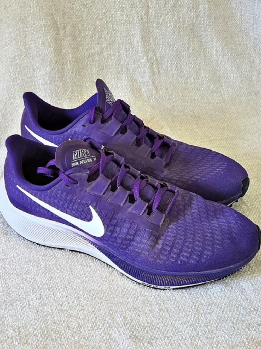 Nike Air Zoom Pegasus 37 Purple & White US 11